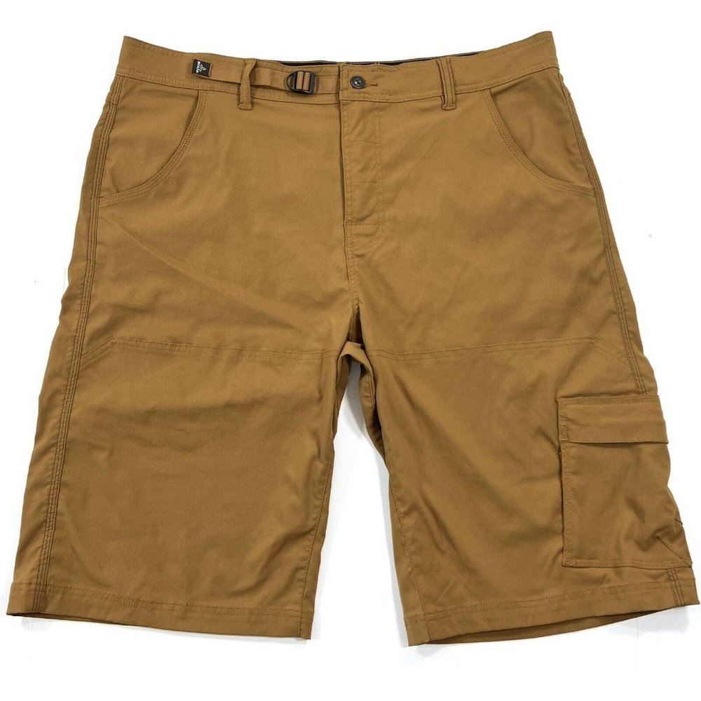 Prana Zion Shorts Mens Size 2XL Cargo Brown Outdoor Hiking Climbing Athleisure